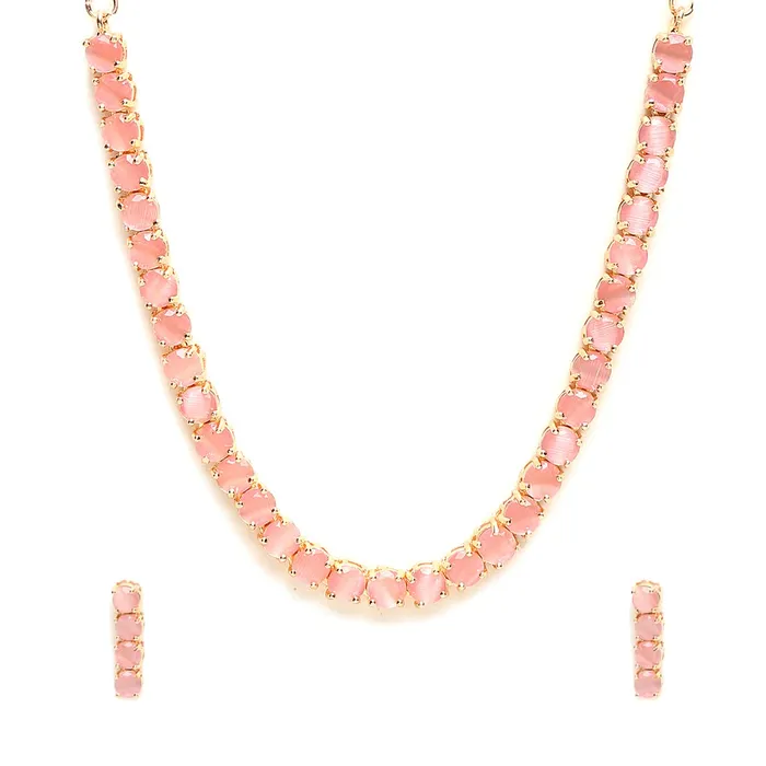 Bracelets Yellow Chimes Yellow Chimes American Diamond Pendant Set for Women Rosegold Plated High Grade Authentic Pink AD Jewellery Necklace Set for Women and Girls Bracelets Yellow Chimes Yellow Chimes American Diamond Pendant Set for Women Rosegold Plated High Grade Authentic Pink AD Jewellery Necklace Set for Women and Girls