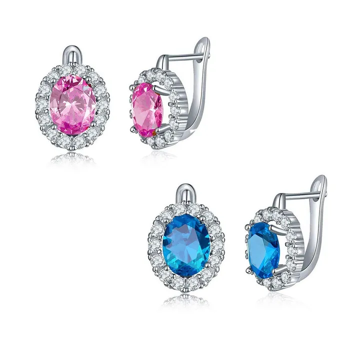Earrings Yellow Chimes Yellow Chimes Combo of Two Pairs Latest Fashion Stylish Crystals Clip On Studs Earrings for Women and Girls