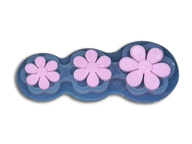 Necklaces Resin Art Hub 3 Cavity Frosted Flower Mold for Pendants Jewelry Making 2 variants Necklaces Resin Art Hub 3 Cavity Frosted Flower Mold for Pendants Jewelry Making 2 variants