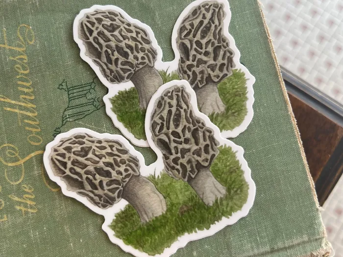 Earrings Fox Thistle Studio Consignment Morel Sticker