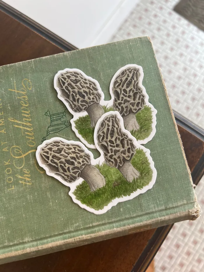 Earrings Fox Thistle Studio Consignment Morel Sticker