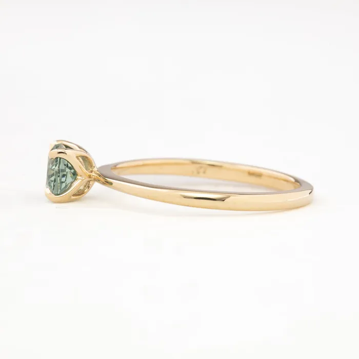 Envero Jewelry Rings Sara Ring 104ct Light Blue Green Oval Montana Sapphire 14K Yellow Gold One of a kind Envero Jewelry Rings Sara Ring 104ct Light Blue Green Oval Montana Sapphire 14K Yellow Gold One of a kind