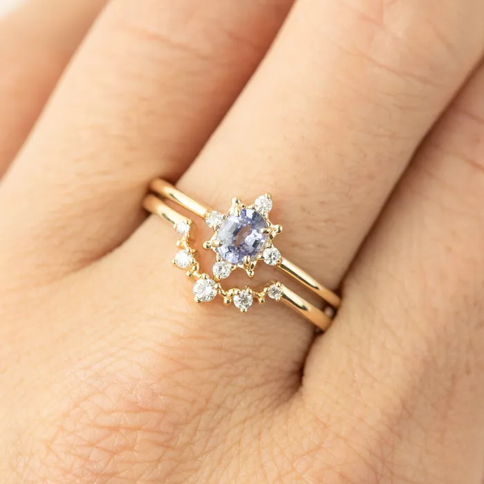 Envero Jewelry Rings Victoria Ring 5x4mm 04ct Unheated Blue Sapphire Envero Jewelry Rings Victoria Ring 5x4mm 04ct Unheated Blue Sapphire
