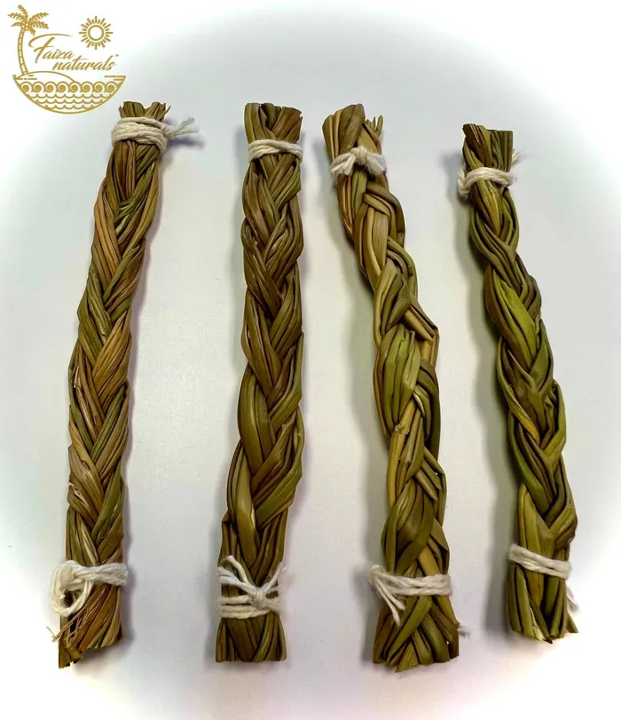 Faiza Naturals Earrings Sweetgrass Braid 4