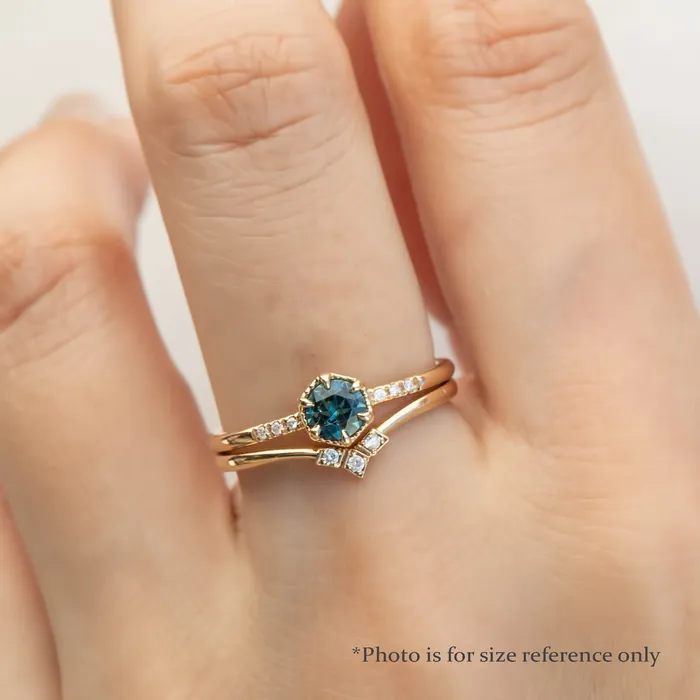 Grace Ring 45mm 040ct Blue Queensland Sapphire 14K White Gold Envero Jewelry Rings Grace Ring 45mm 040ct Blue Queensland Sapphire 14K White Gold Envero Jewelry Rings