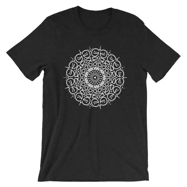 Grow Mandala ShortSleeve Unisex TShirt HeidiJHale Designs Earrings