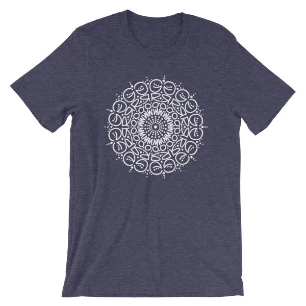 Grow Mandala ShortSleeve Unisex TShirt HeidiJHale Designs Earrings