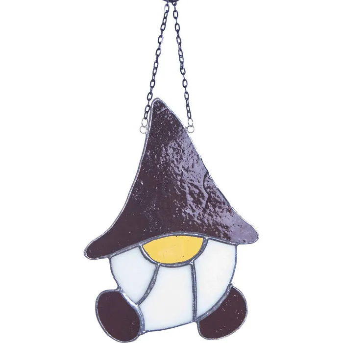 Kheops International Earrings Stained Glass Suncatcher Gnome Grumpy Each