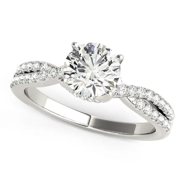 Rings 14k White Gold Fancy Prong Split Shank Diamond Engagement Ring 1 14 cttw MayaMila Rings 14k White Gold Fancy Prong Split Shank Diamond Engagement Ring 1 14 cttw MayaMila