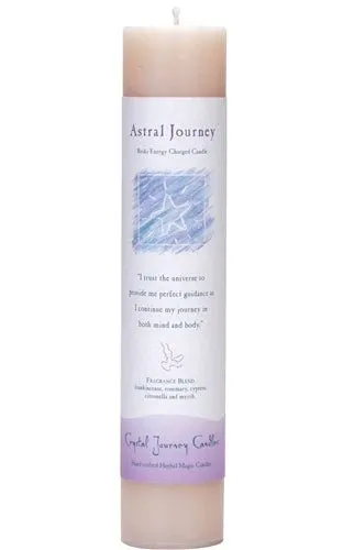 Rings Crystal Journey Candles Astral Journey Pillar Candle Reiki Charged