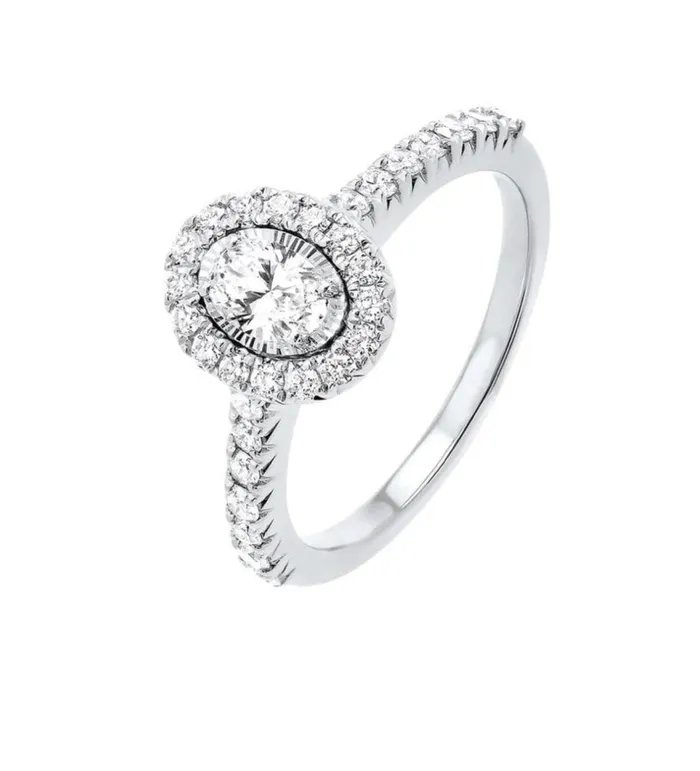 Rings GemsOne 14K TRUREFLECTION ENGAGEMENT RING DIAMOND OVAL CTR 50 30 RDS 50 RING RG726864WB Rings GemsOne 14K TRUREFLECTION ENGAGEMENT RING DIAMOND OVAL CTR 50 30 RDS 50 RING RG726864WB