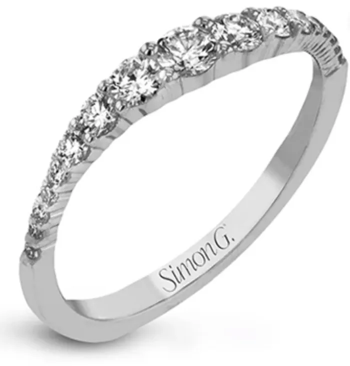 Simon G STACKABLE RIGHT HAND RING LR1091 W SIMON G Rings
