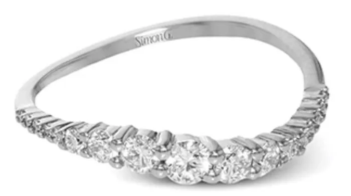 Simon G STACKABLE RIGHT HAND RING LR1091 W SIMON G Rings Simon G STACKABLE RIGHT HAND RING LR1091 W SIMON G Rings