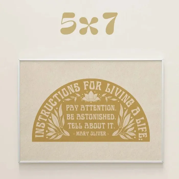 The SoulShine Co Necklaces Instructions For Living A Life Print