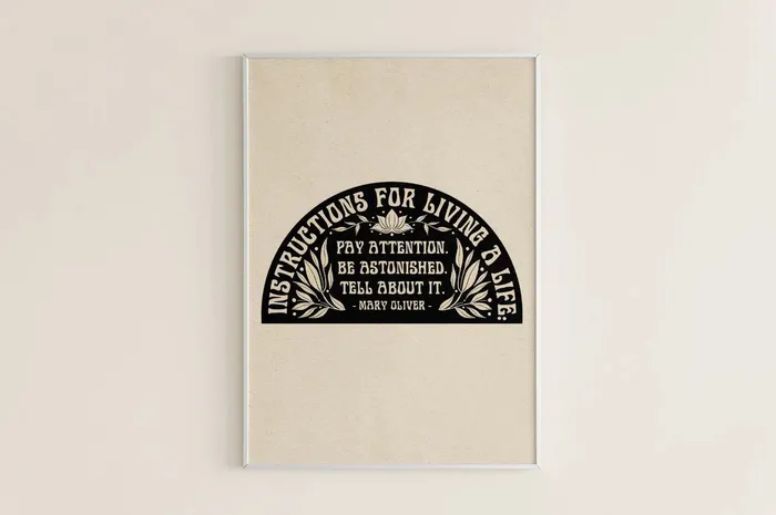 The SoulShine Co Necklaces Instructions For Living A Life Print