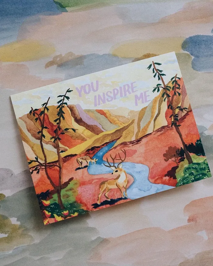 You Inspire Me Card Small Adventure Necklaces