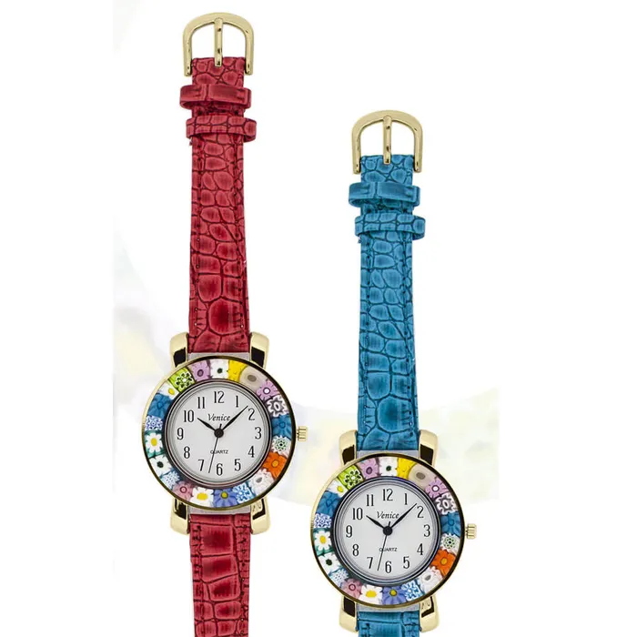 Big Calliope wristwatch venetian murrine MuranoVitrum Earrings