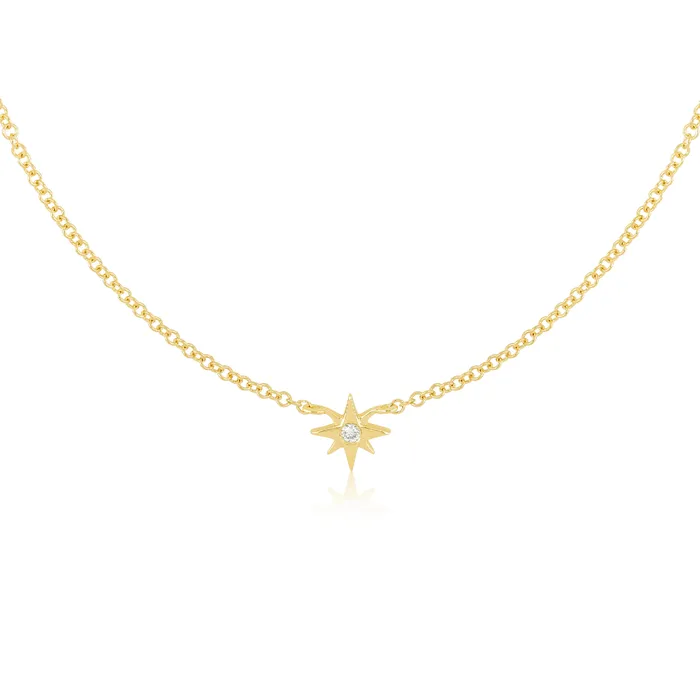 EF COLLECTION Necklaces Diamond Starburst Necklace