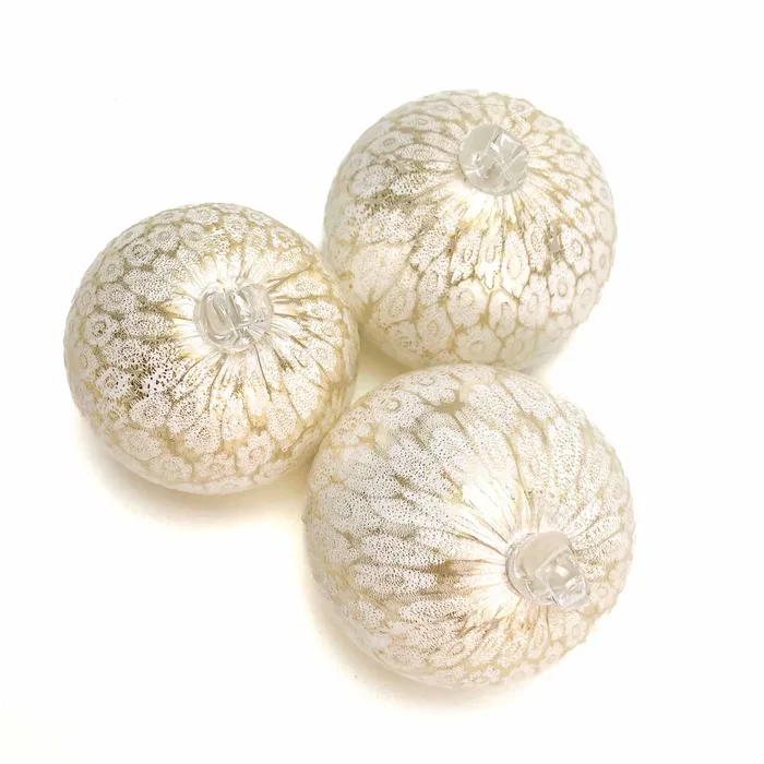 La Fornasotta Rings Christmas bauble Murrina white