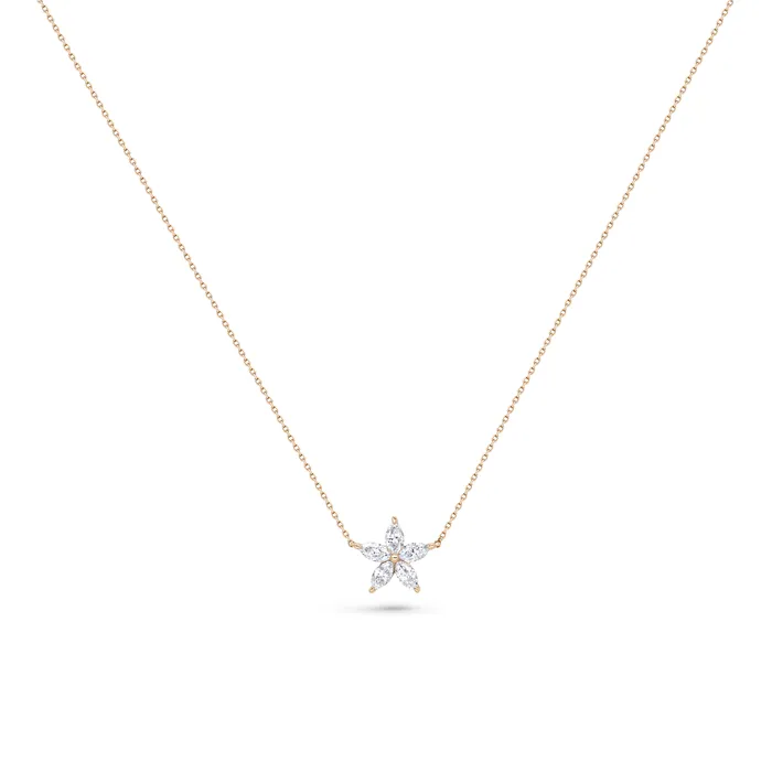 Necklaces Polachecks Collection Marquise Diamond Star Pendant