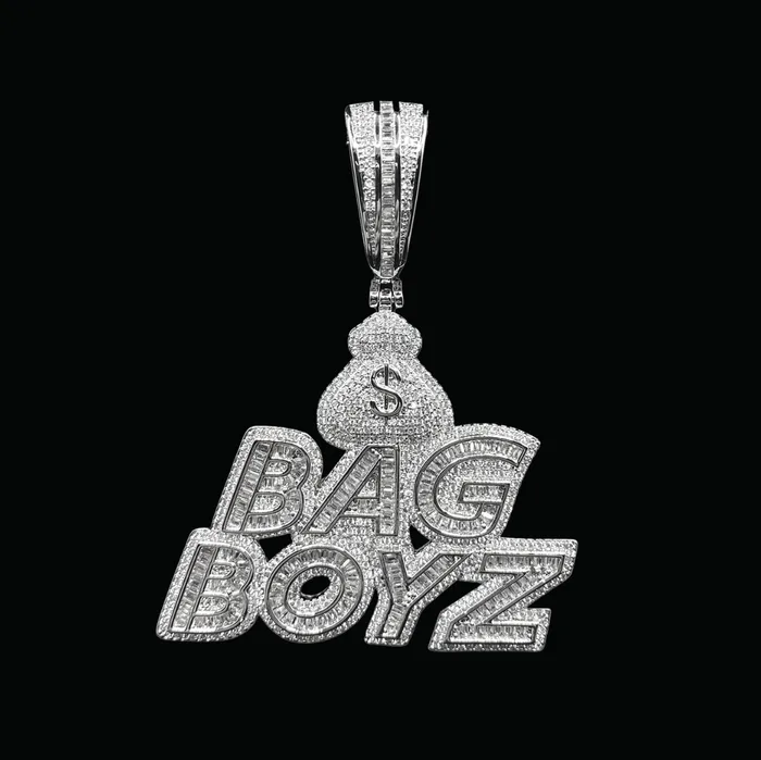 Pendants Necklaces Bag Boyz with Money Bag Iced Out Diamond Pendant Necklace Pendants Necklaces Bag Boyz with Money Bag Iced Out Diamond Pendant Necklace