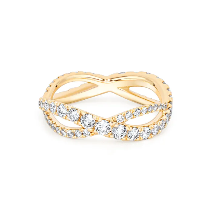 Polachecks Collection Rings Diamond Infinity Eternity Band