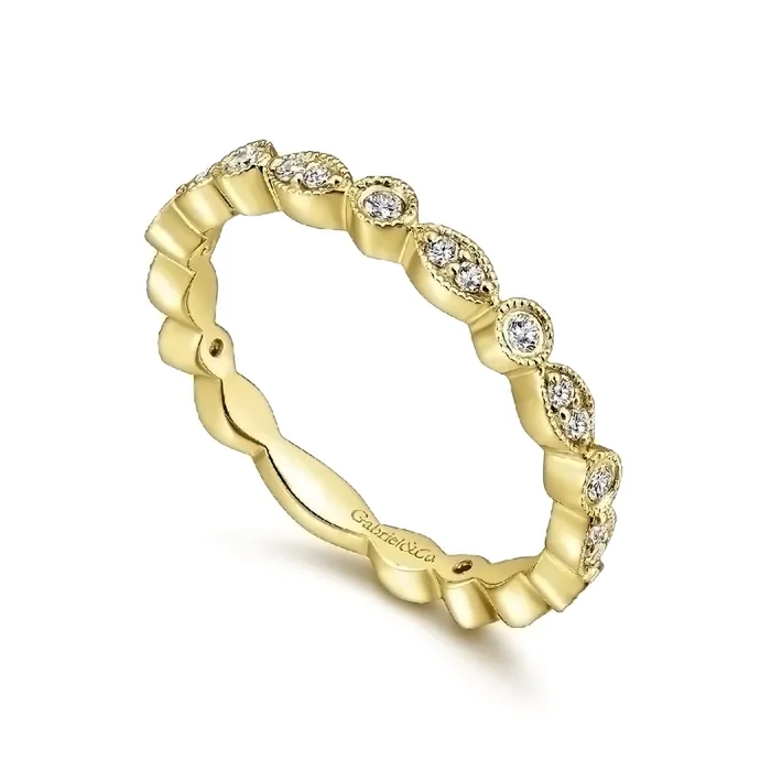 Rings GABRIEL CO 14K Yellow Gold Fashion Ladies Ring