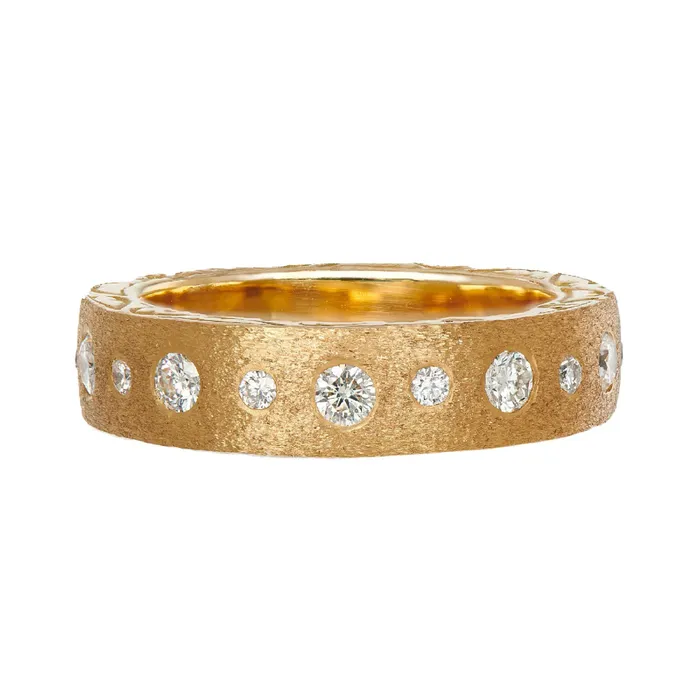 Sethi Couture Rings Modern Dunes White Diamond Band