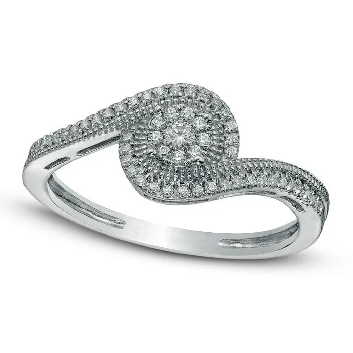 020 CT TW Composite Natural Diamond Swirl Bypass Promise Ring in Sterling Silver Goldia Rings 020 CT TW Composite Natural Diamond Swirl Bypass Promise Ring in Sterling Silver Goldia Rings