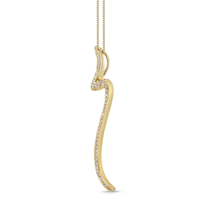 025 CT TW Natural Diamond Snake Pendant in 10K Yellow Gold Goldia Necklaces 025 CT TW Natural Diamond Snake Pendant in 10K Yellow Gold Goldia Necklaces