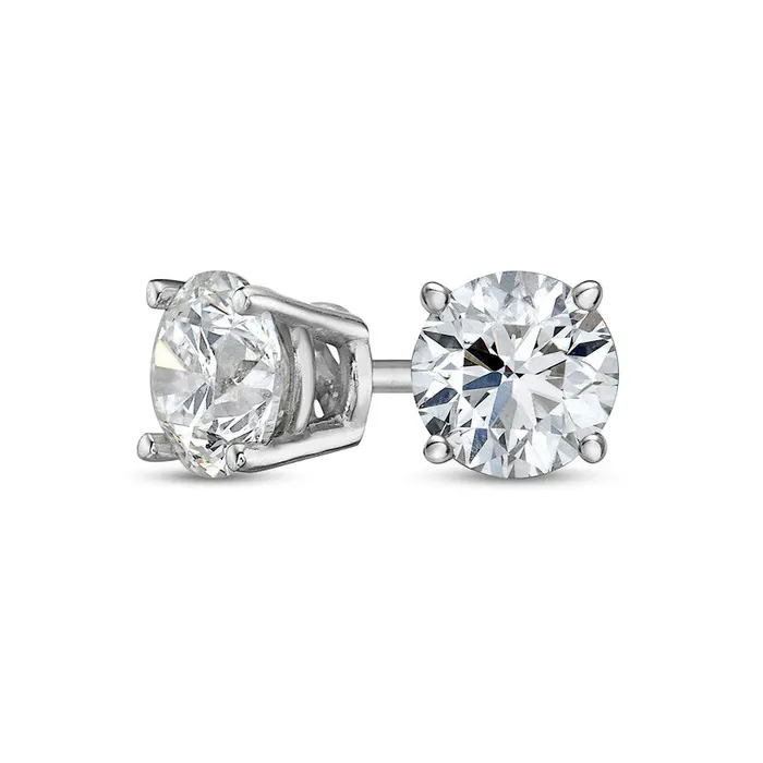 063 CT TW Diamond Solitaire Stud Earrings in 14K White Gold JI1 Goldia Earrings 063 CT TW Diamond Solitaire Stud Earrings in 14K White Gold JI1 Goldia Earrings