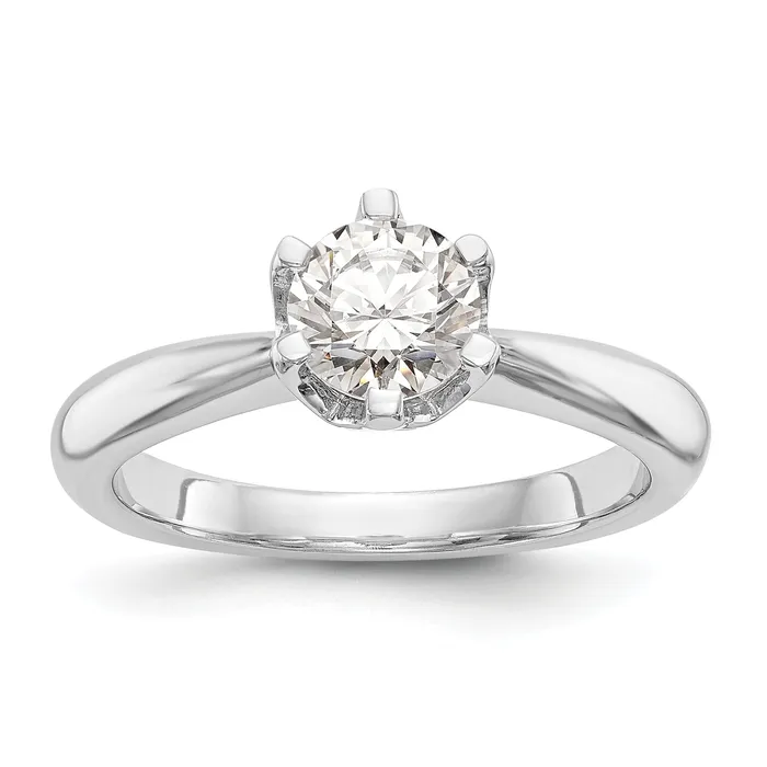 125ct CZ Solid Real 14k White Gold Solitaire Engagement Ring Goldia Rings 125ct CZ Solid Real 14k White Gold Solitaire Engagement Ring Goldia Rings