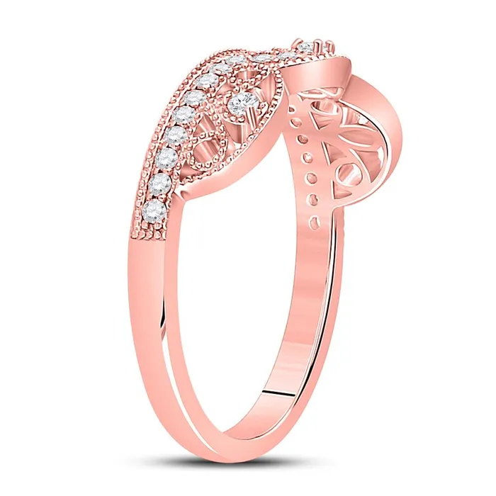 10k Rose Gold Round Diamond Band Ring 15 Cttw gndatlanta Rings