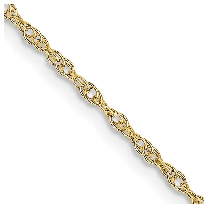10K Yellow Gold 135mm Carded Cable Rope Chain Necklace QGold Necklaces