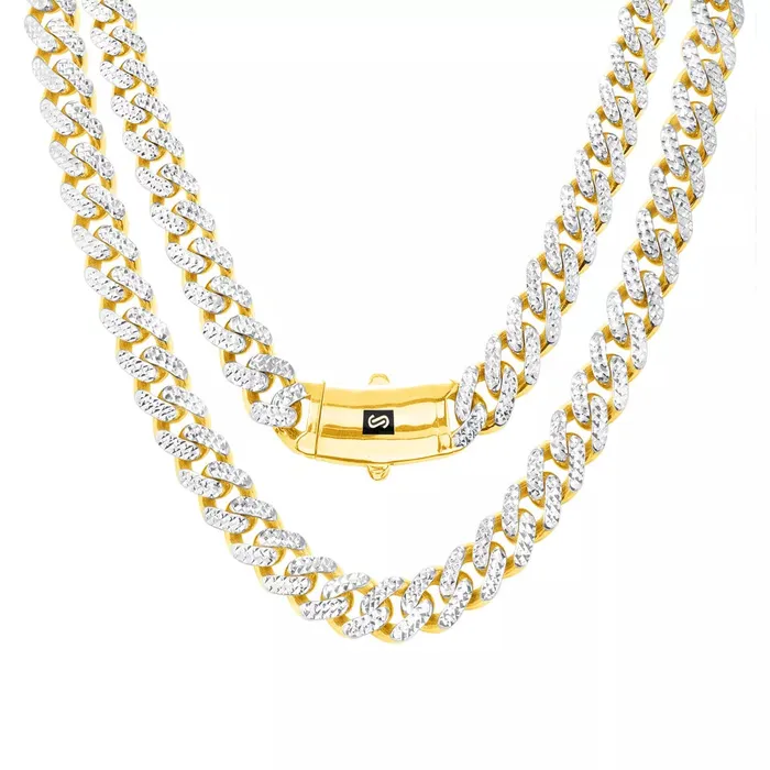 10k Yellow Gold Monaco Miami Cuban Diamond Cut Pave 75mm Chain Necklace 26 Goldiacom Necklaces 10k Yellow Gold Monaco Miami Cuban Diamond Cut Pave 75mm Chain Necklace 26 Goldiacom Necklaces