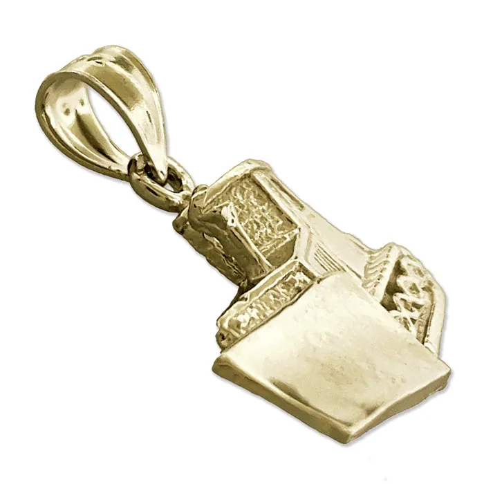 14K Gold Bulldozer Charm Goldia Charm Necklaces