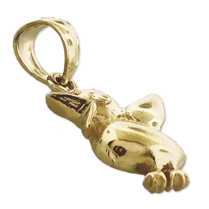 14K Gold Chirping Duck Charm Goldia Charm Necklaces