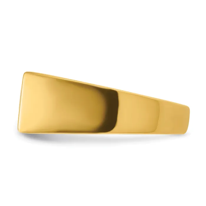 14k Twotone Two Tone 1 14 Ct Lab Grown Diamond VSSI G Polished and Brushed Mens Ring Goldia Rings
