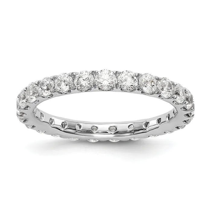14k White Gold 1 12 Ct Lab Grown Diamond VSSI G Shared Prong Eternity Band Ring Goldia Rings 14k White Gold 1 12 Ct Lab Grown Diamond VSSI G Shared Prong Eternity Band Ring Goldia Rings