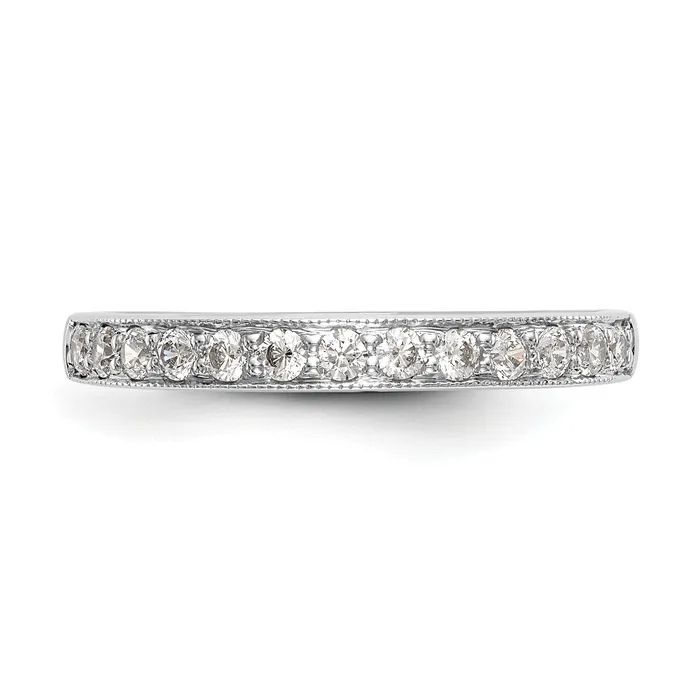 14k White Gold 13 Ct Lab Grown Diamond VSSI G Wedding Band Ring Goldia Rings