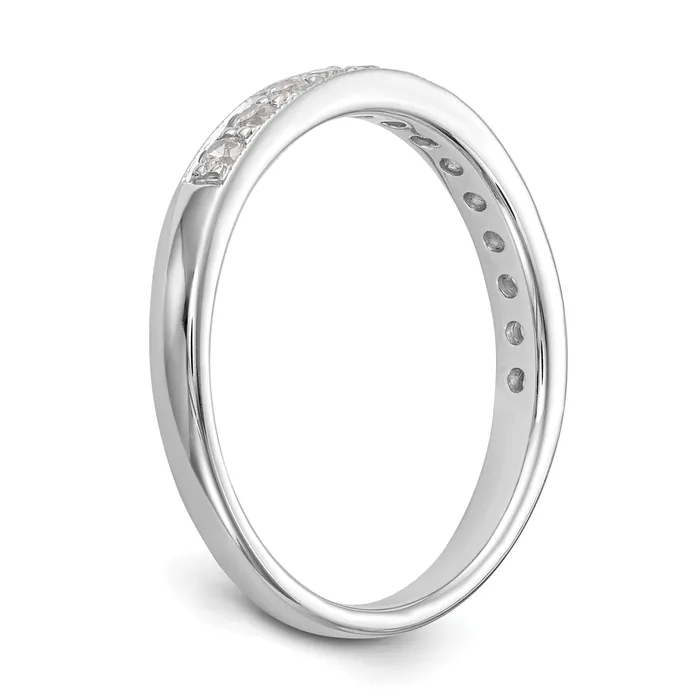 14k White Gold 13 Ct Lab Grown Diamond VSSI G Wedding Band Ring Goldia Rings