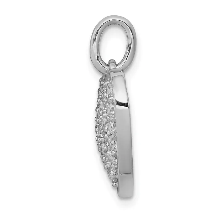 14k White Gold 1ct Real Diamond Heart Pendant Goldia Necklaces
