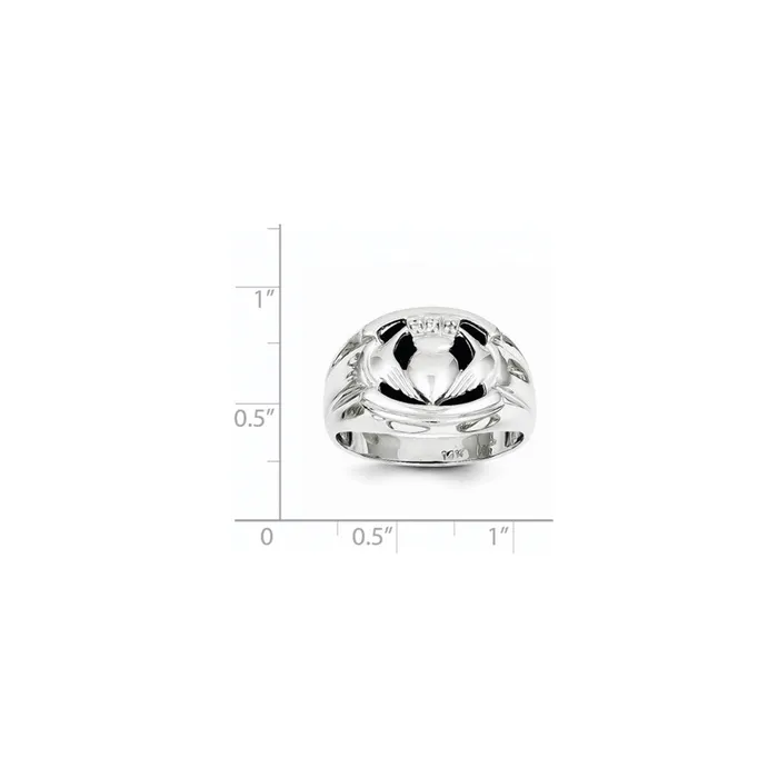 14k White Gold A Real Diamond mens ring Goldiacom Rings
