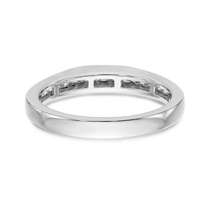 14K White Gold Diamond Channel Band Goldiacom Rings