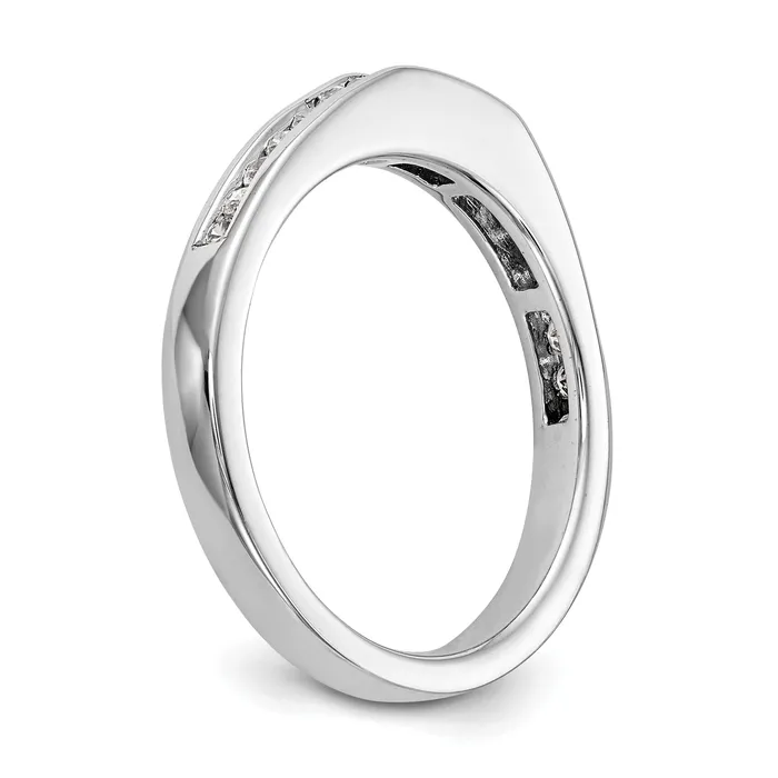 14K White Gold Diamond Channel Band Goldiacom Rings
