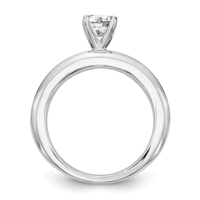 14K White Gold Lab Grown Diamond VSSI G Engagement Ring Goldia Rings