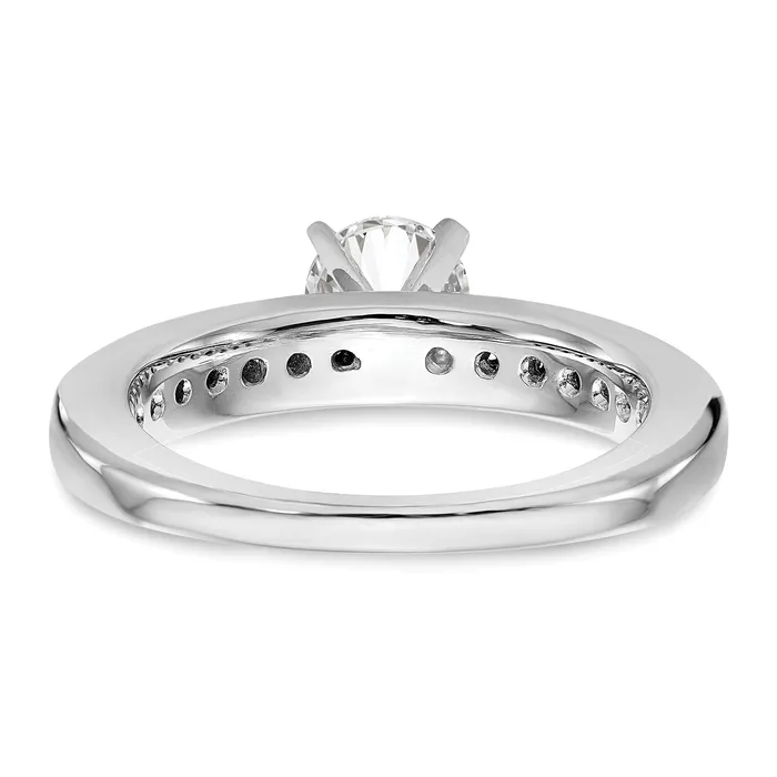14K White Gold Lab Grown Diamond VSSI G Engagement Ring Goldia Rings