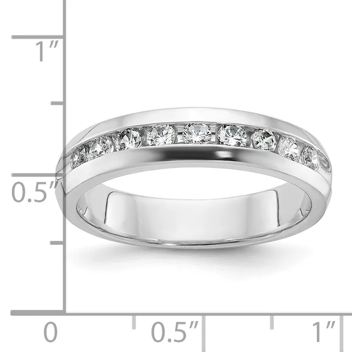14k White Gold Mens Diamond Ring Mounting Goldia Rings