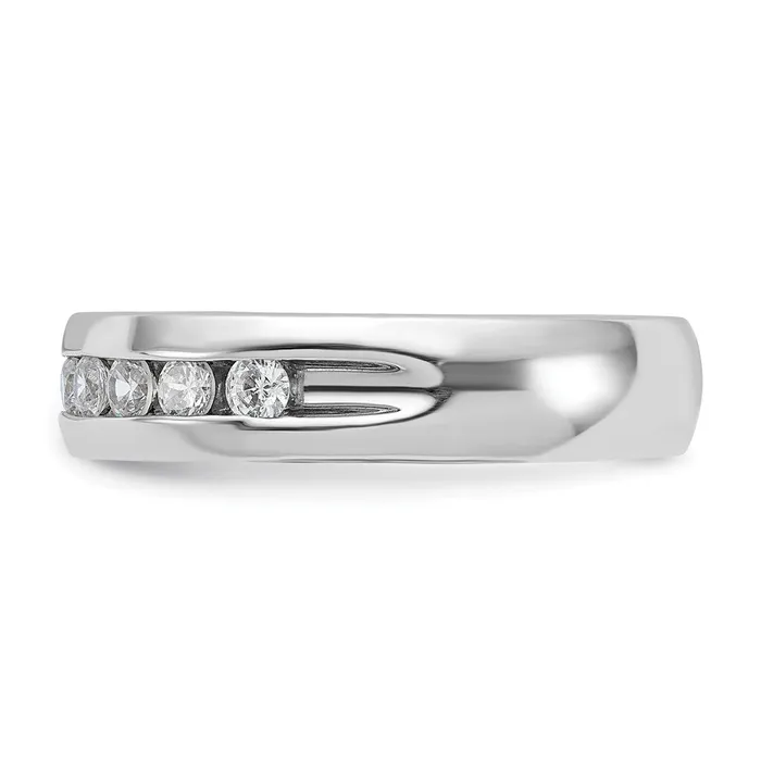 14k White Gold Mens Diamond Ring Mounting Goldia Rings