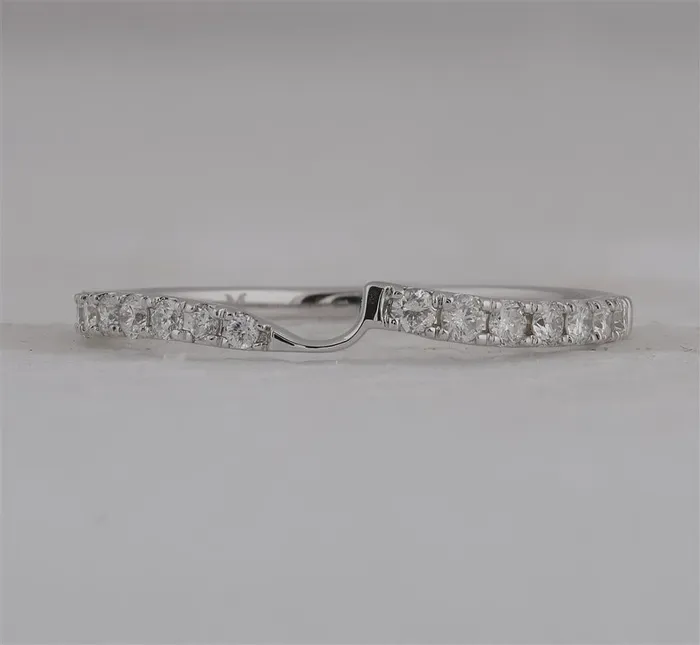 14k White Gold Round Diamond 2stone Wedding Band 14 Ctw Certified gndatlanta Rings 14k White Gold Round Diamond 2stone Wedding Band 14 Ctw Certified gndatlanta Rings